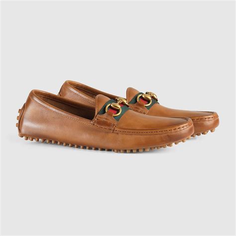 gucci moccasin with horsebit brown|gucci loafers for sale.